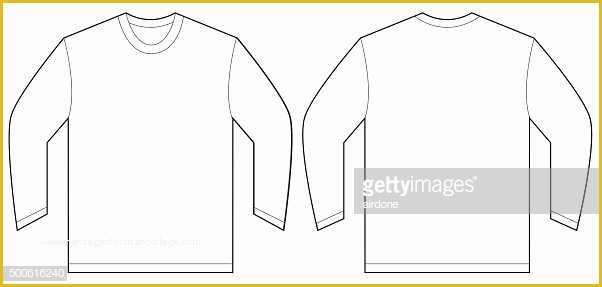 Long Sleeve T Shirt Template Vector Free Of White Long Sleeve Tshirt Design Template Vector Art