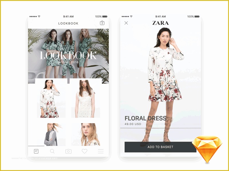 Lookbook Template Free Download Of Freebie Zara Lookbook Gallery • Freebie Elements Ui Kit