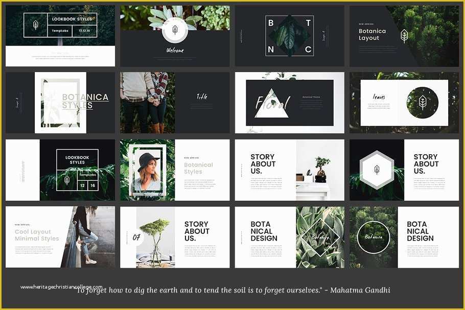 Lookbook Template Free Download Of Fylora Lookbook Keynote Template Presentation Templates