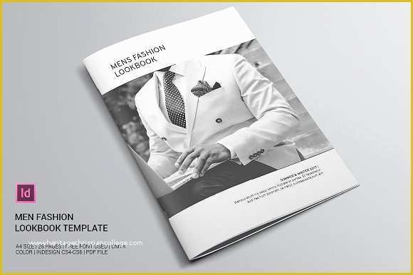 Lookbook Template Free Of Men Fashion Lookbook Brochure Templates Creative Market