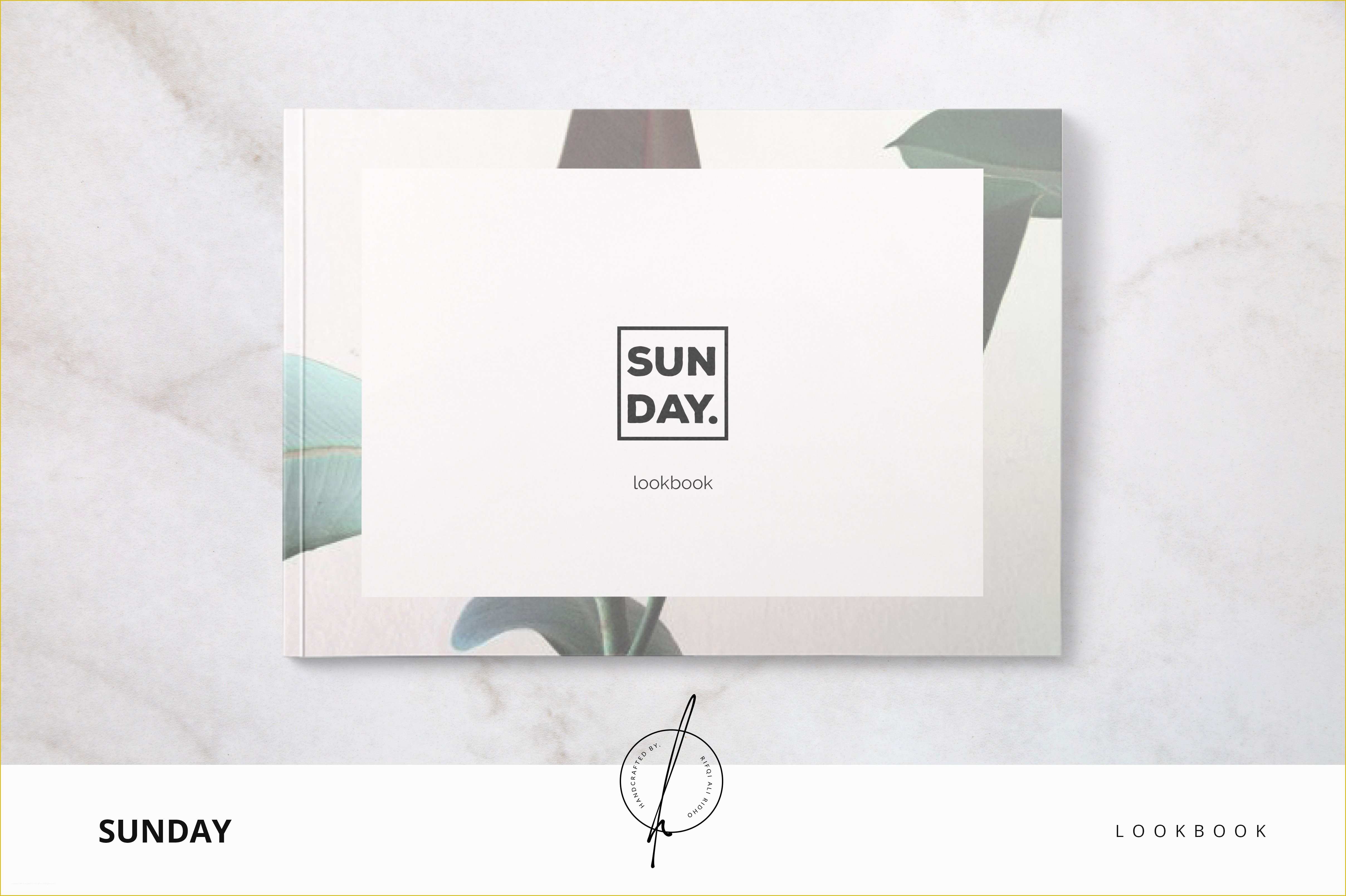 Lookbook Template Free Of Sunday Lookbook Brochure Templates Creative Market