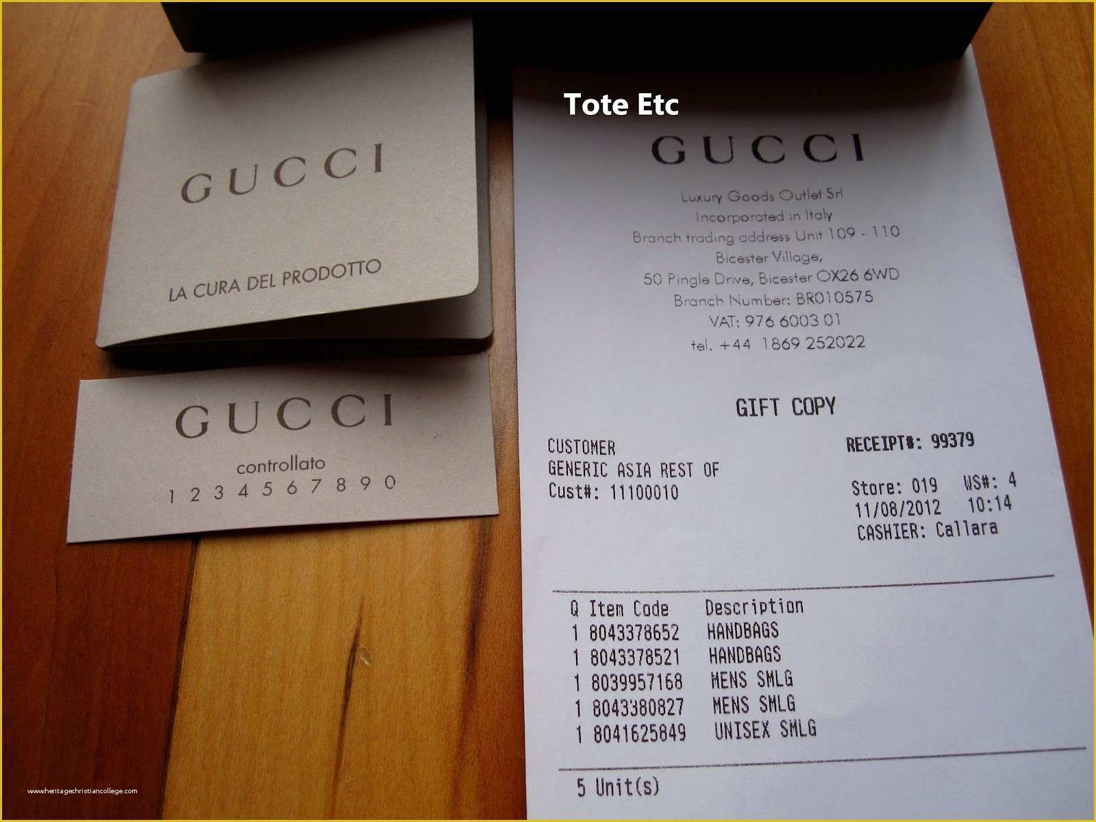 Louis Vuitton Receipt Code