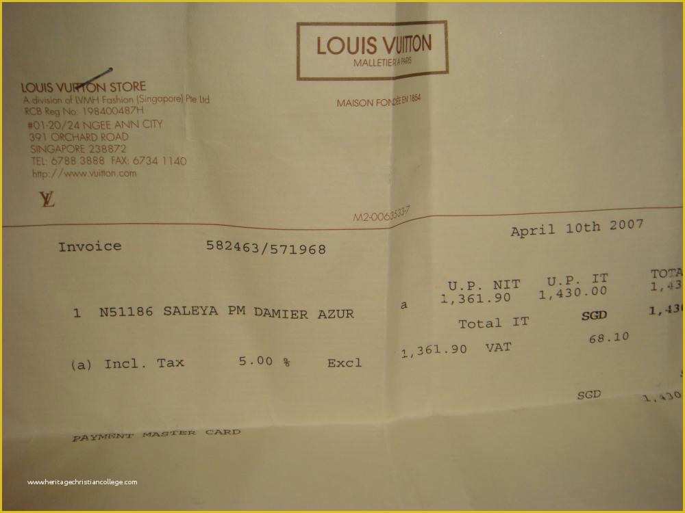 Louis Vuitton Receipt Template Free Of Louis Vuitton Letters Template – Jewelry ...