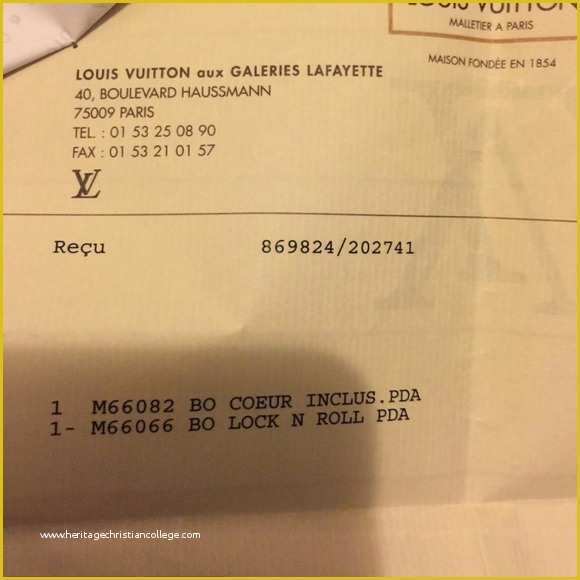 Louis Vuitton Online Order Receipt Maker IQS Executive