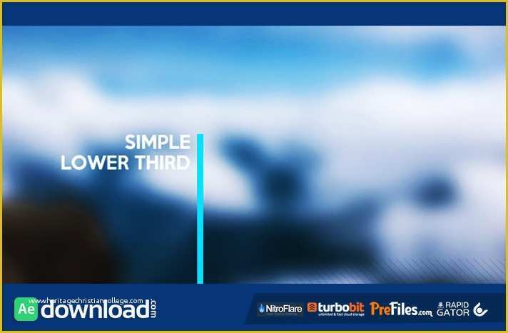 Lower Third after Effects Template Free Download Of Simple Lower Third Videohive Free Download Free