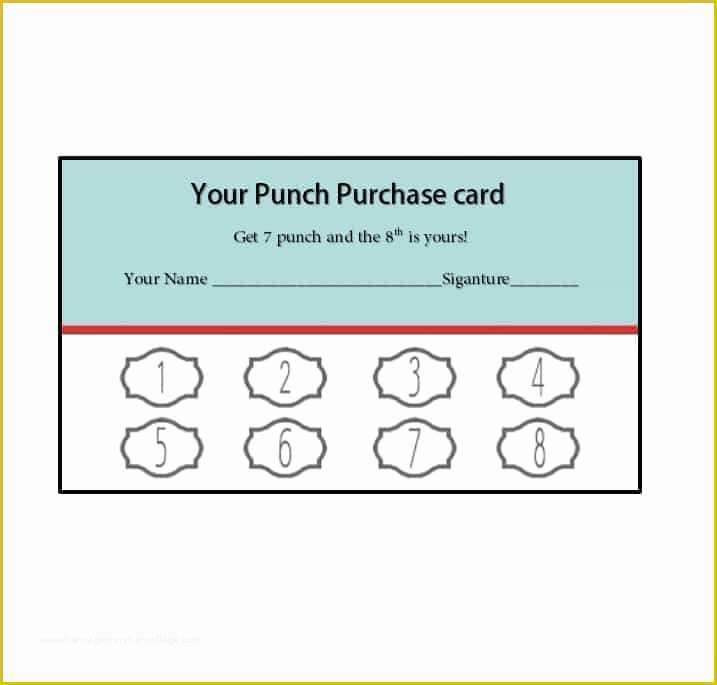 Loyalty Card Template Free Microsoft Word Of Punch Card Template Wallpaperall