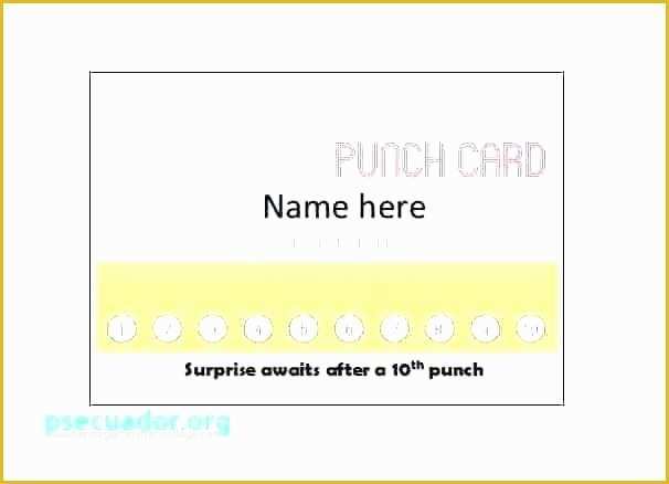 Loyalty Card Template Free Microsoft Word Of Punch Card Template Word Free Printable Place Cards Best