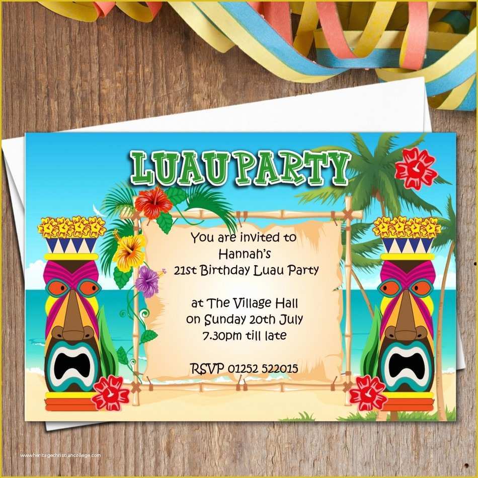 Luau Invitations Templates Free Of Ideas Personalize Your Party Using Luau Invitations Ideas