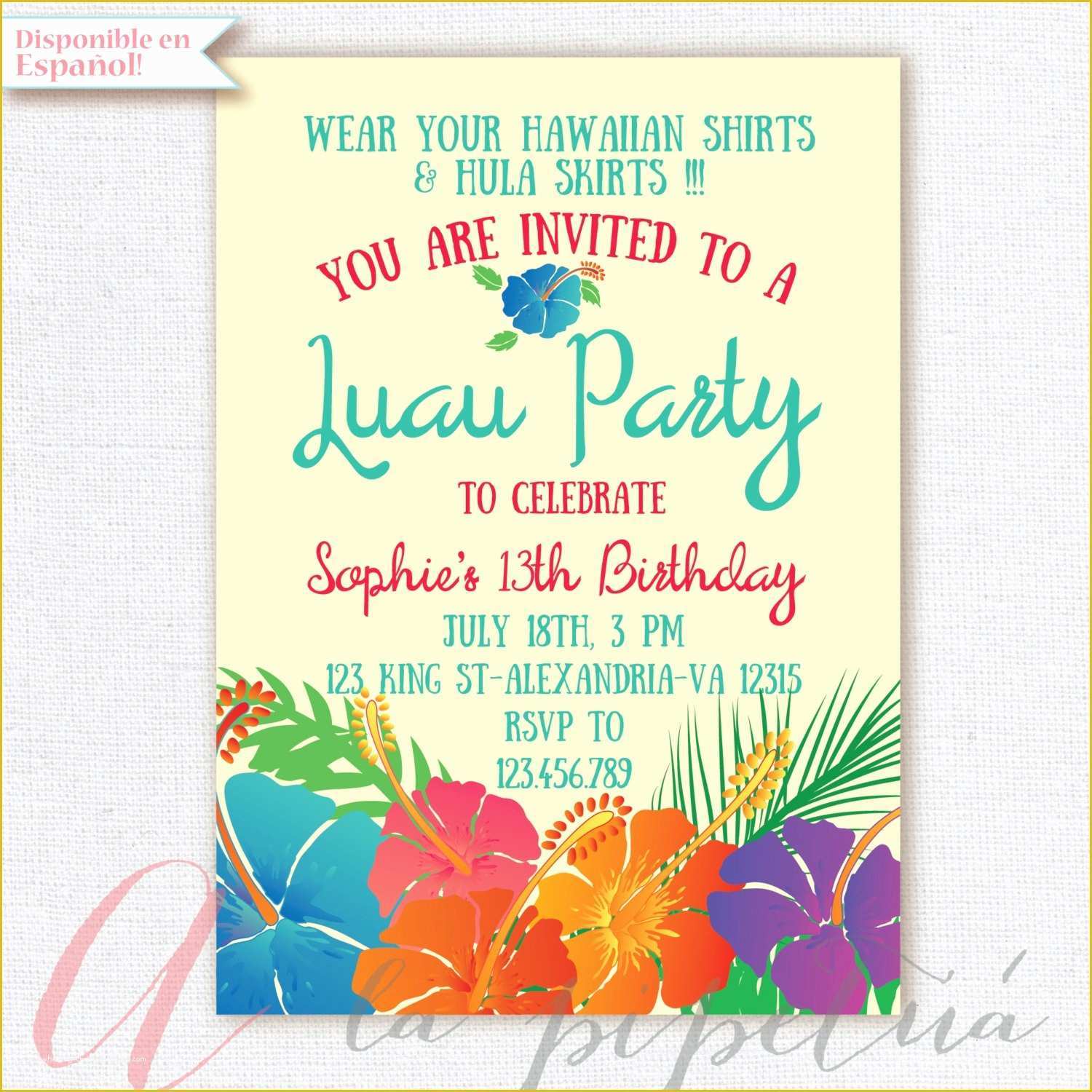 Luau Invitations Templates Free Of Ideas Personalize Your Party Using Luau Invitations Ideas
