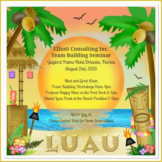 Luau Invitations Templates Free Of Let S Luau Invitations &amp; Cards On Pingg
