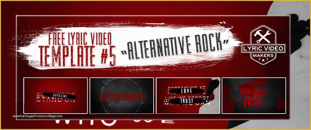 Lyric Video Template Free Of Alternative Rock Lyric Video Template Nothing More Go to