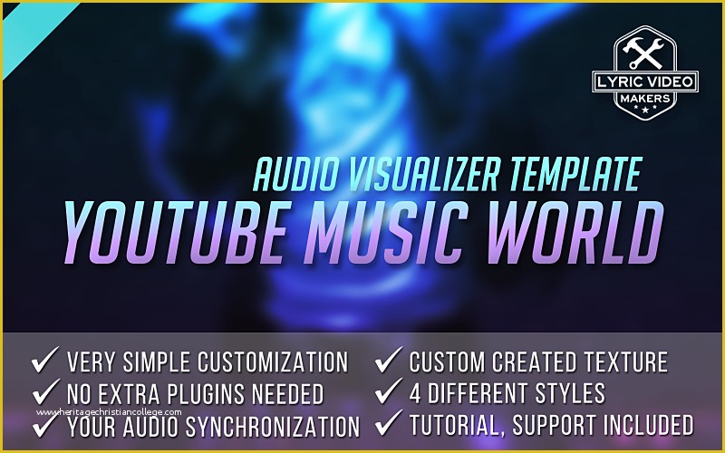 Lyric Video Template Free Of Buy Music Visualizer Template for after Effects