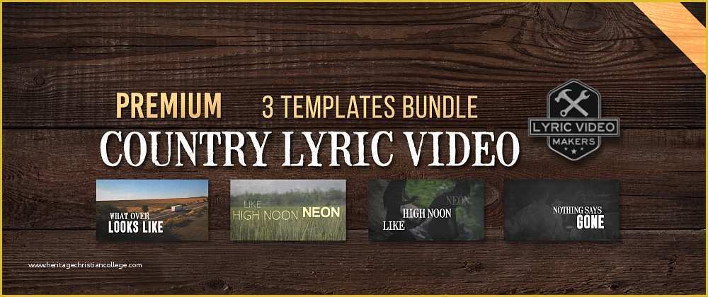 Lyric Video Template Free Of Country Lyric Video Template Download 3 Ae Projects