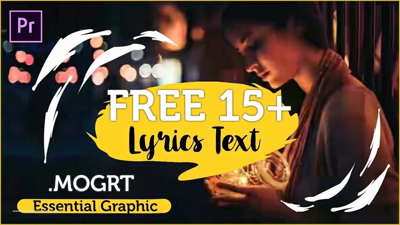 Lyric Video Template Free Of Free 15 Lyric Text Preset for Music Video Premiere Pro