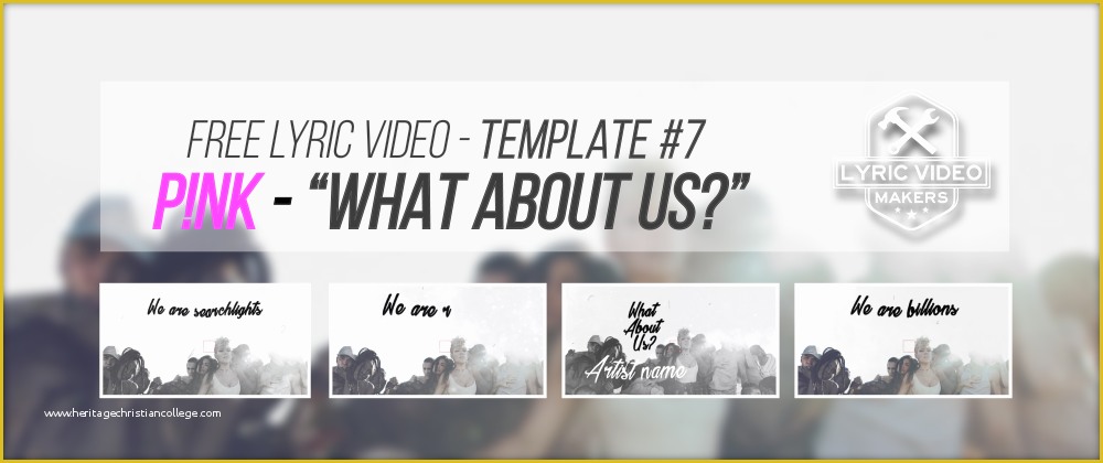Lyric Video Template Free Of Free Lyric Video Template 7 Pink "what About Us" Effect