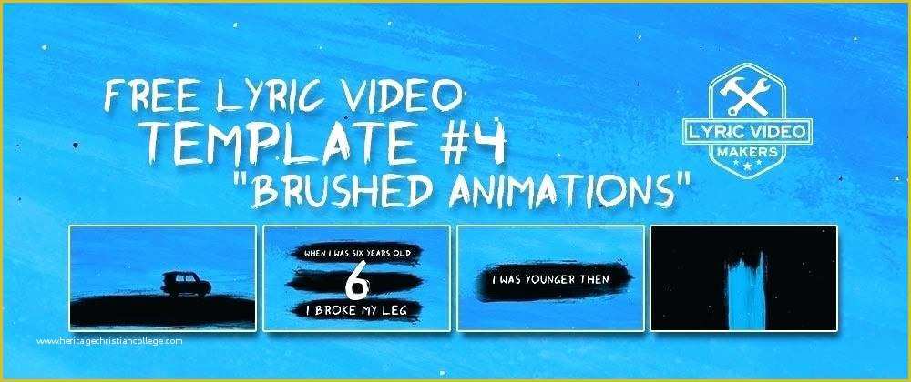 Lyric Video Template Free Of Nice Lyric after Effects Template A Free Adobe