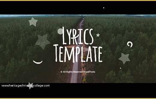 Lyric Video Template Free Of Preview Image Lyric Video Template Accraconsortium