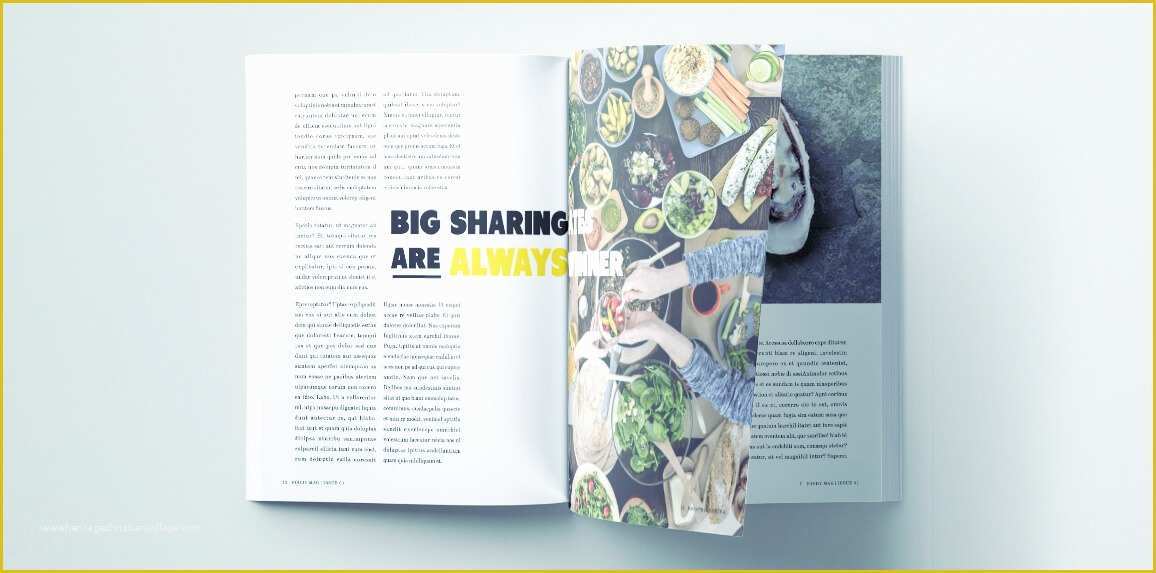 Magazine Template Indesign Free Of Stylish Food Magazine Template for Indesign