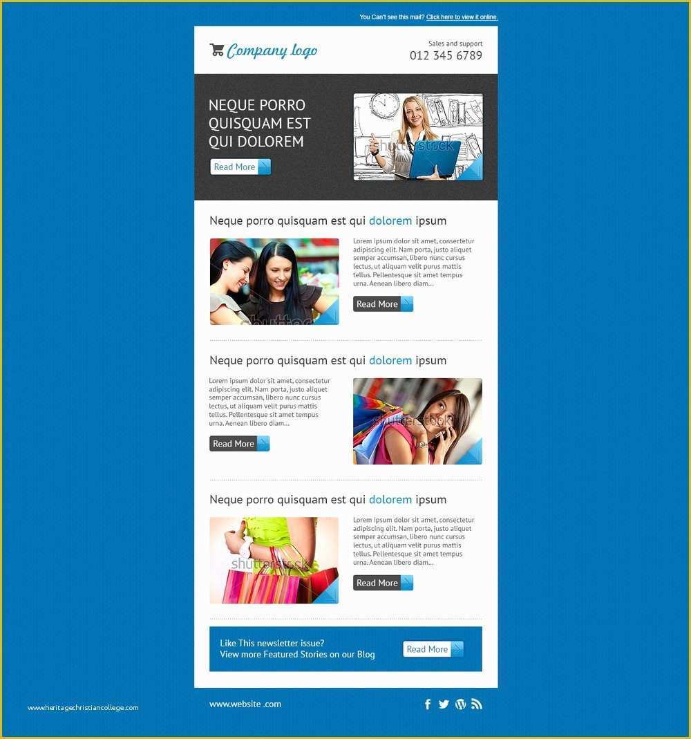 Mailchimp Free HTML Email Templates Of Godaddy Wordpress Website Templates