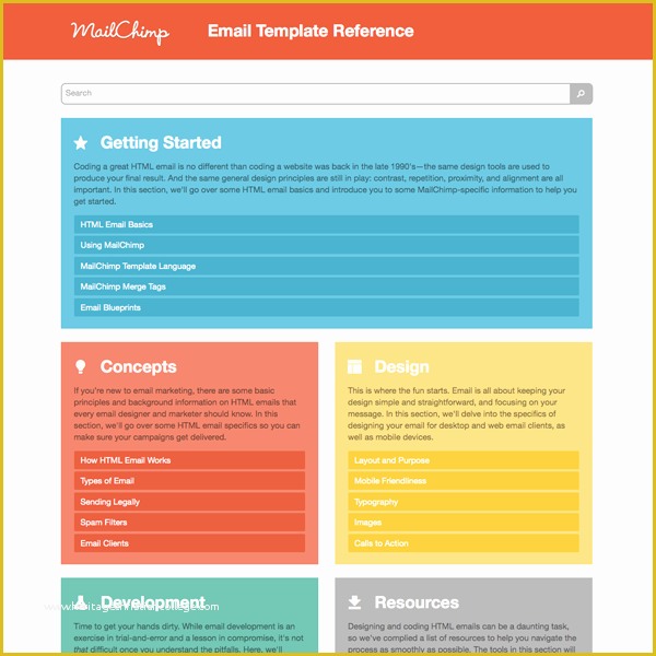 Mailchimp Free HTML Email Templates Of Introducing Mailchimp’s Email Template Reference