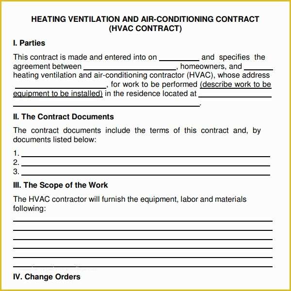 Maintenance Contract Template Free Of Service Agreement 7 Free Pdf Doc Download