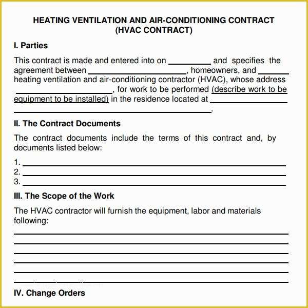 Maintenance Contract Template Free Of Service Agreement 7 Free Pdf Doc Download