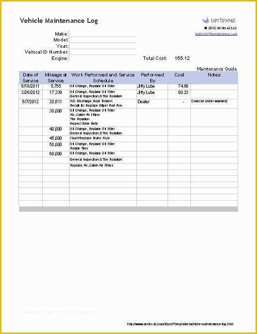 Maintenance Plan Template Free Download Of Download Maintenance Schedule Template for Free