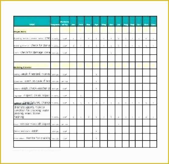 Maintenance Plan Template Free Download Of Facility Maintenance Plan Template Building Schedule Fta