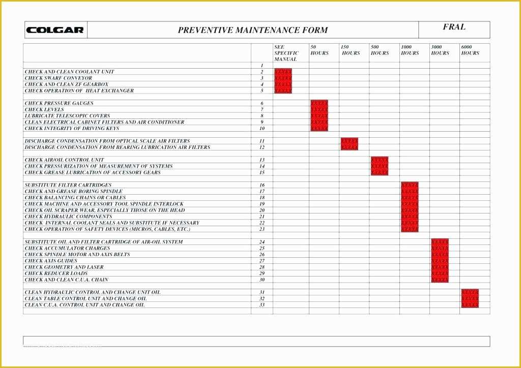 Maintenance Plan Template Free Download Of Maintenance Schedule Template some Snapshots Home and