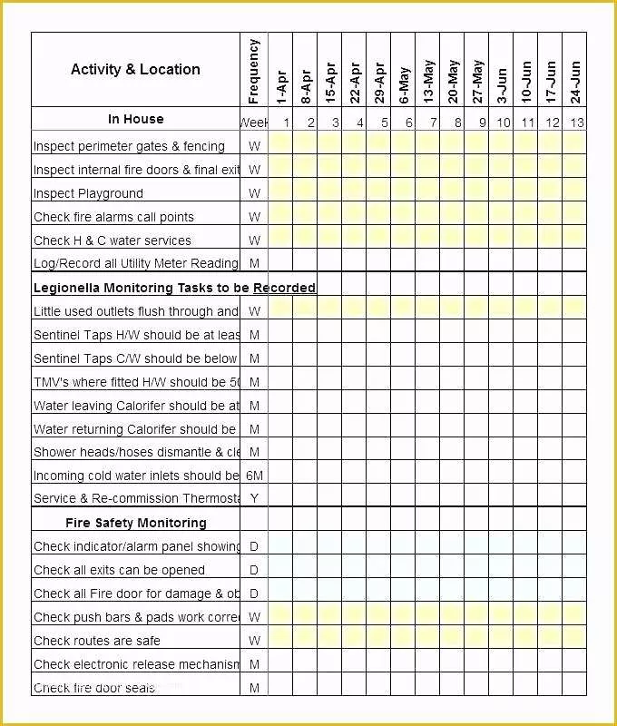 Maintenance Plan Template Free Download Of Preventive Maintenance Schedule Template Excel Beautiful