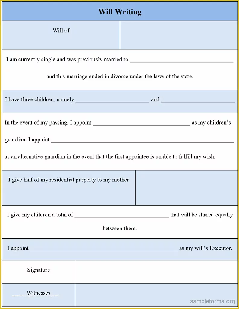 make-a-will-for-free-template-of-will-writing-form-sample-forms