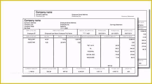 Make Paycheck Stubs Templates Free Of 6 Free Paycheck Stub Maker