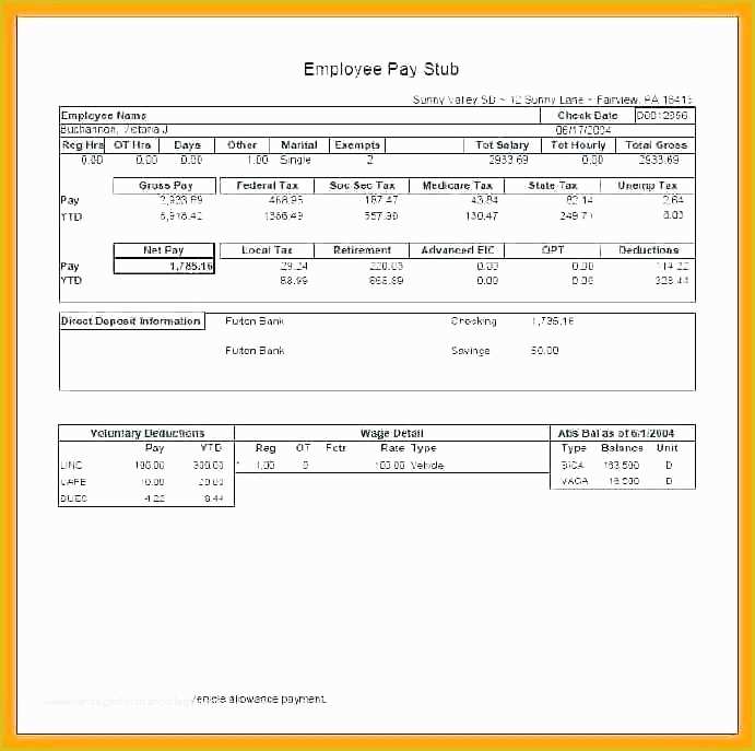 Make Paycheck Stubs Templates Free Of Create Paycheck Stub Free Blank Pay Template Basic Excel