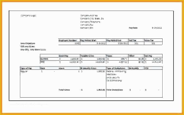 Make Paycheck Stubs Templates Free Of Create Paycheck Stub Free Blank Pay Template Basic Excel