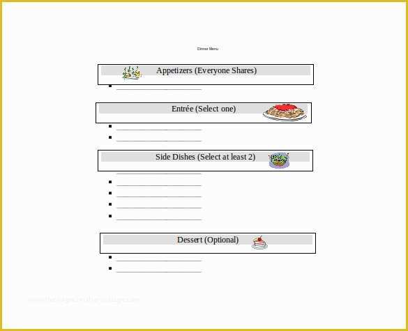 Make Your Own Menu Template Free Of 24 Free Menu Templates Pdf Doc Excel Psd