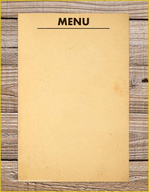 Make Your Own Menu Template Free Of 37 Blank Menu Templates Pdf Ai Psd Docs Pages