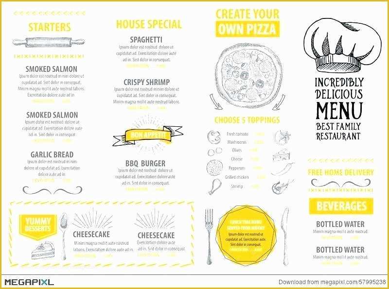 Make Your Own Menu Template Free Of Blank Dinner Menu Template Psd This Weekly Plan Has A