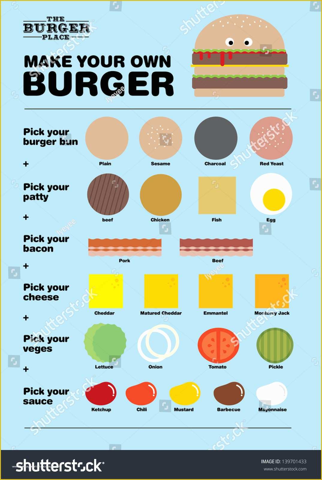 Make Your Own Menu Template Free Of Burger Menu Template Vectorillustration Stock Vector