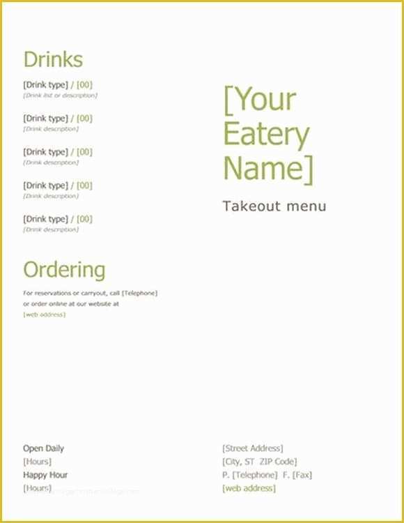 Make Your Own Menu Template Free Of Design Your Own Free Menu Template Pos Sector