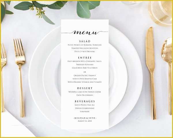 Make Your Own Menu Template Free Of Wedding Menu Templates Editable Wedding Menu Wedding