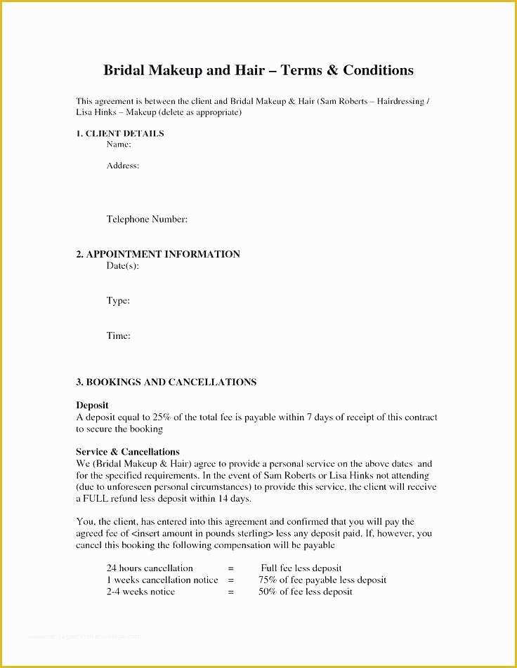 Makeup Artist Contract Template Free Of Freelance Makeup Artist Contract Doc Great Agreement