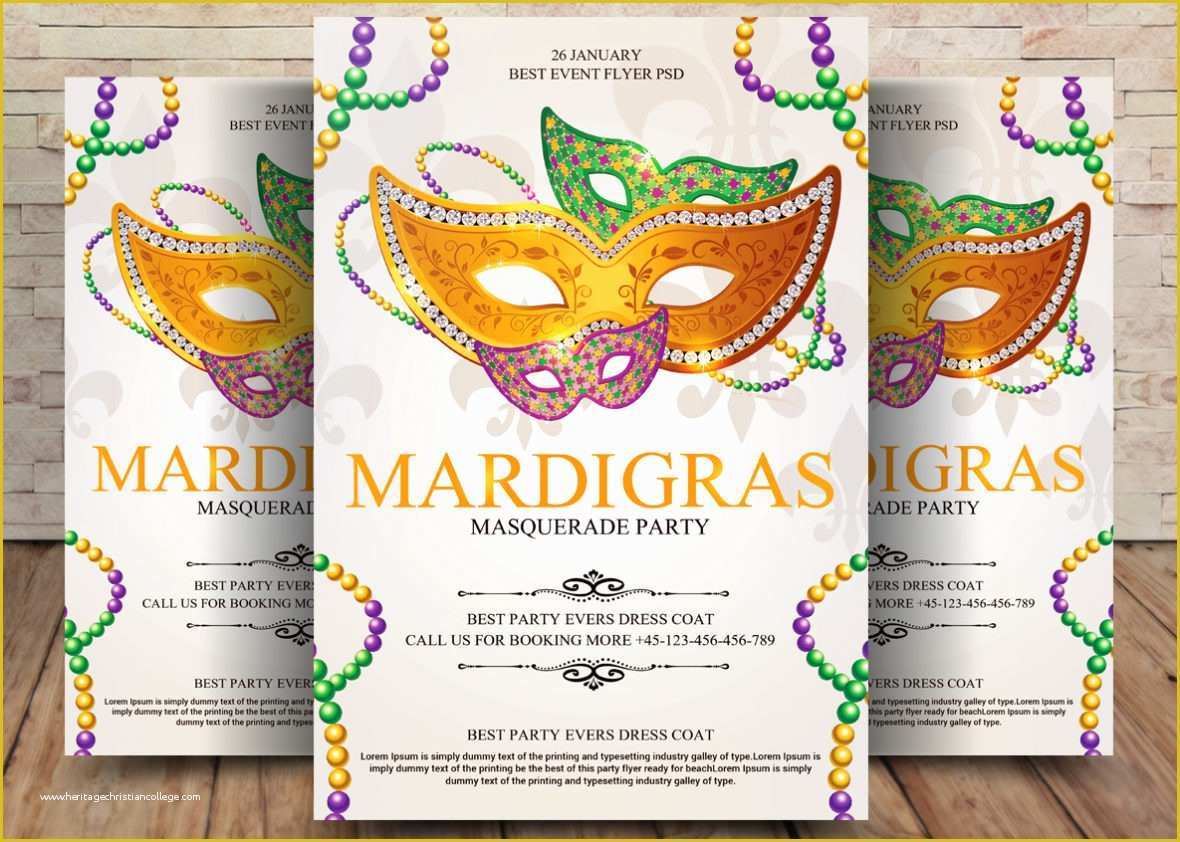 Mardi Gras Flyer Template Free Download Of Mardi Gras Flyer