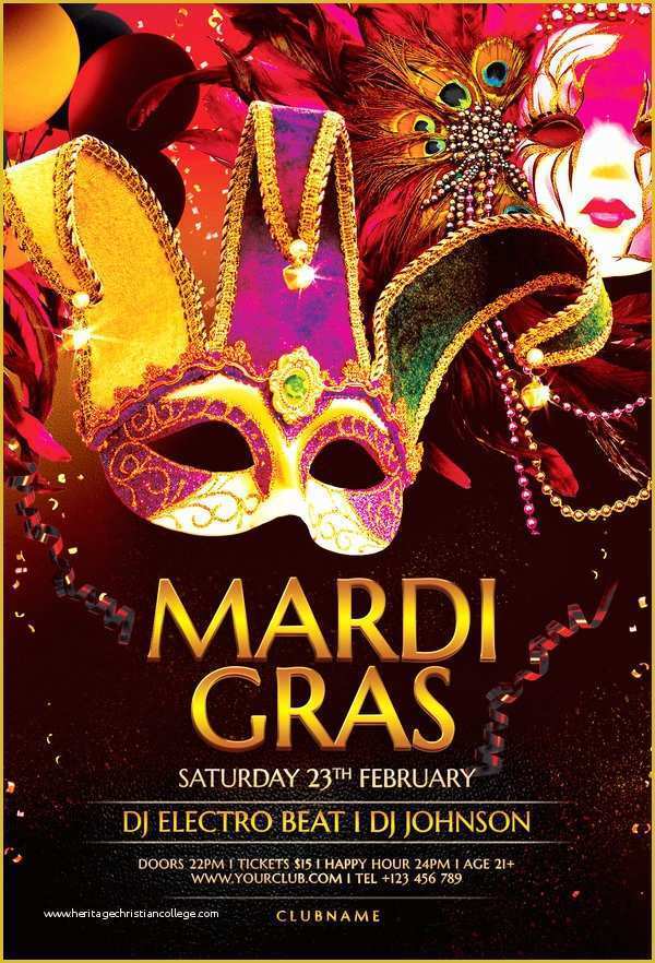 Mardi Gras Flyer Template Free Download Of Mardi Gras Flyer Template by Stylewish On Deviantart