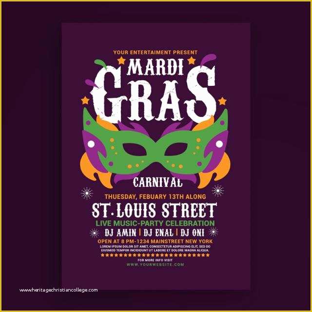 Mardi Gras Flyer Template Free Download Of Mardi Gras Flyer Template Template for Free Download On