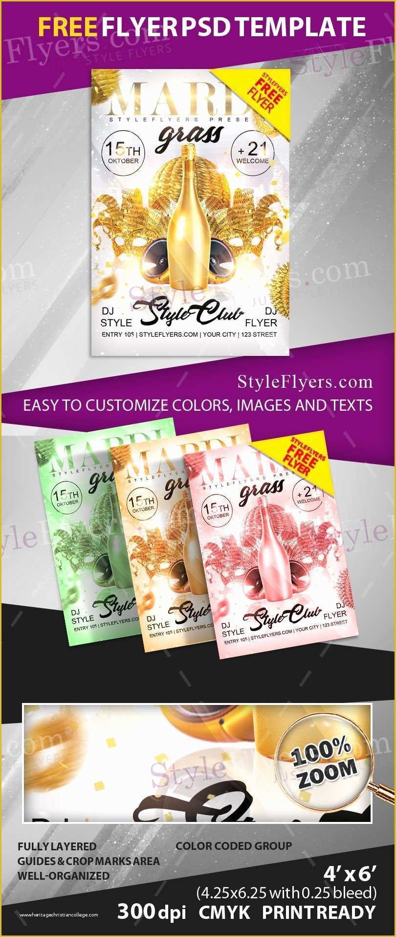Mardi Gras Flyer Template Free Download Of Mardi Gras Free Psd Flyer Template Free Download