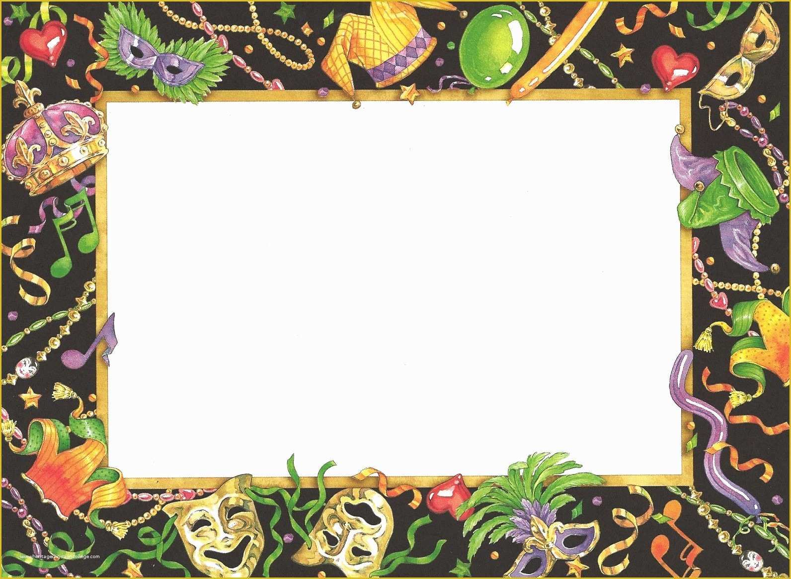 Mardi Gras Powerpoint Template Free Of Free Mardi Gras Invitation Templates