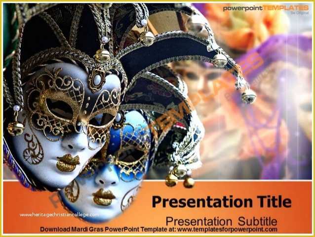 Mardi Gras Powerpoint Template Free Of Mardi Gras Powerpoint Template Mardi Gras Mask Yellow