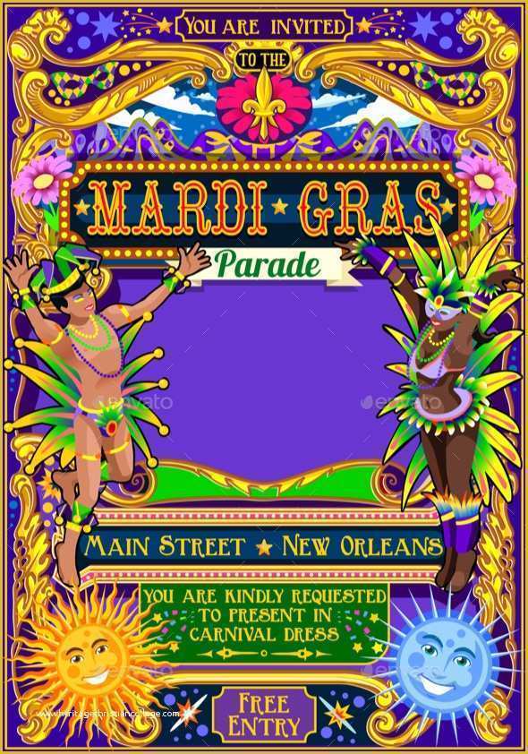 Mardi Gras Powerpoint Template Free Of Mardi Gras Powerpoint Template