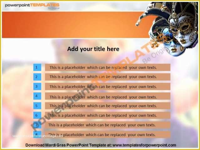 Mardi Gras Powerpoint Template Free Of Mardi Gras Powerpoint Template Templatesforpowerpoint