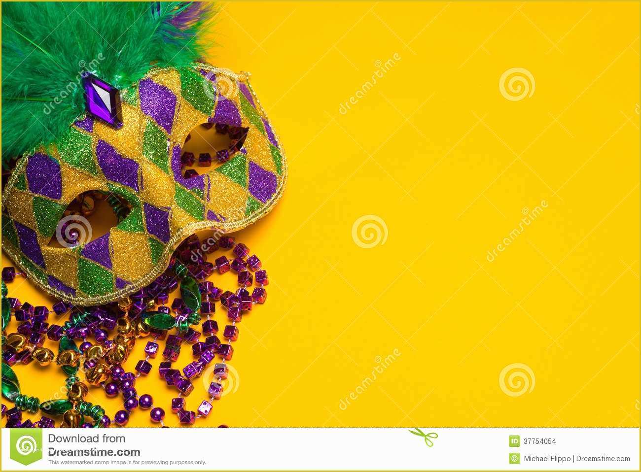 Mardi Gras Powerpoint Template Free Of Mardi Gras Venetian Mask Yellow Stock Image